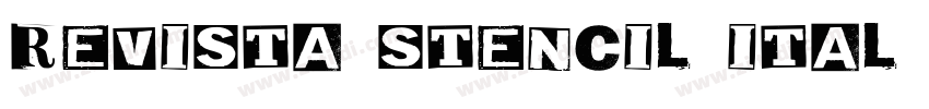 Revista Stencil Ital字体转换